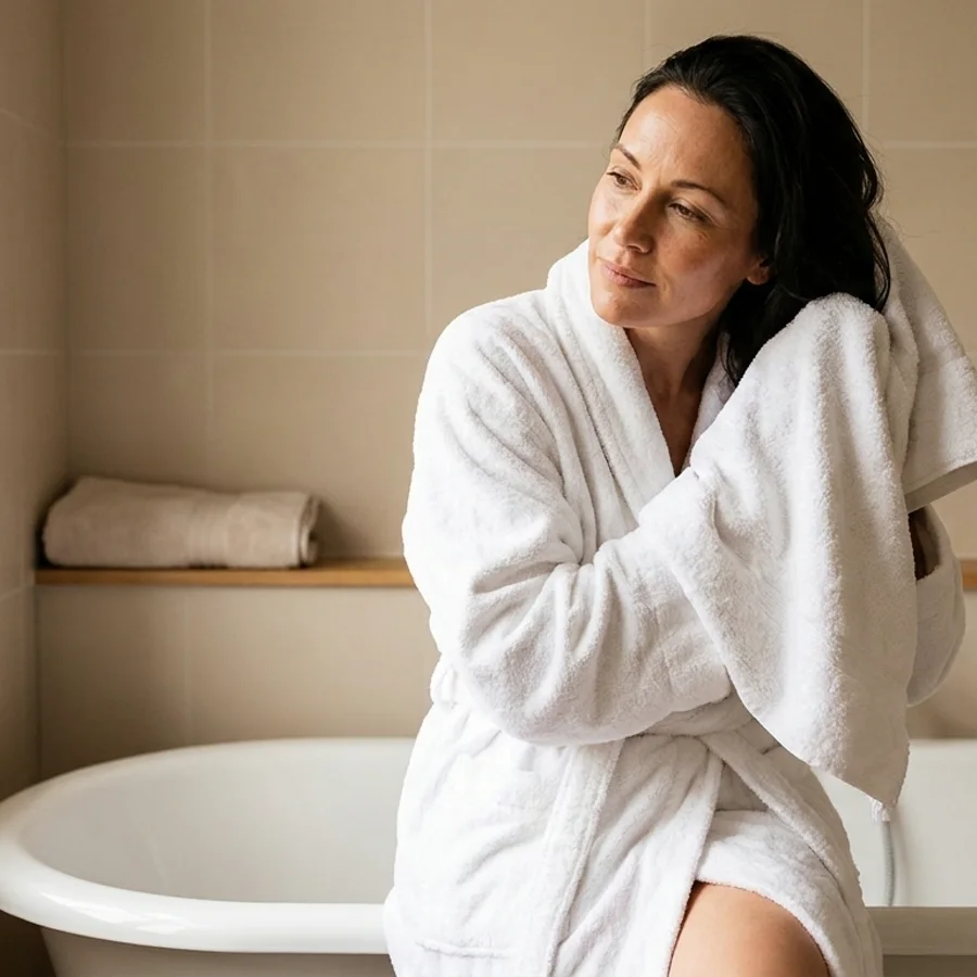 Shower One: No Chlorine in the Steam and No Tight Skin at the Towel